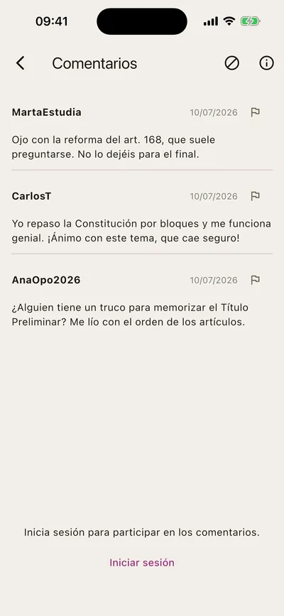 No estás opositando solo